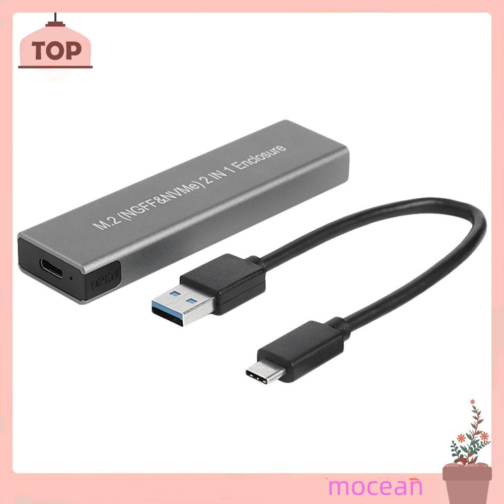 Hộp Đựng Ổ Cứng Ngoài Mocean Usb Type C Ssd M.2 Nvme Pcie Sata M / B Ốp