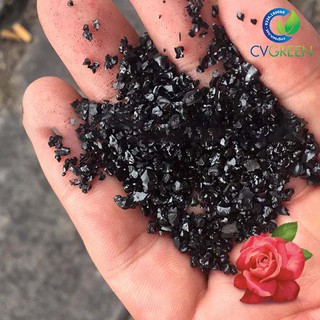 Kali Humate (Tan hoàn toàn) CRYSTALS bón lá (Humic: 65-70%; K2O: 8-10%; Fulvic: 5-7%) (gói 1kg)