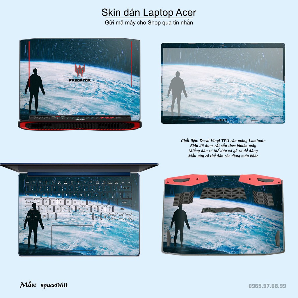 Skin dán Laptop Acer in hình không gian _nhiều mẫu 10 (inbox mã máy cho Shop)