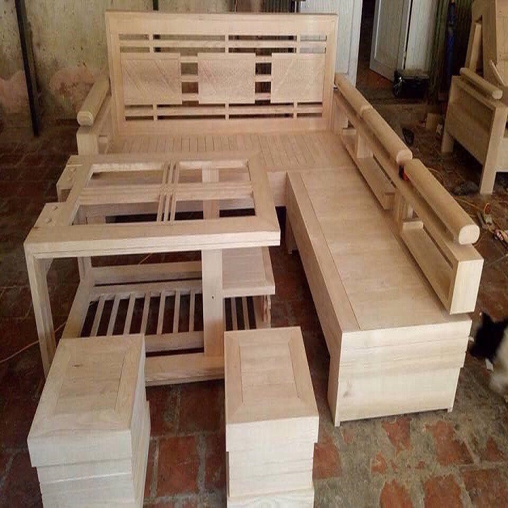 bộ sofa gỗ sồi nga