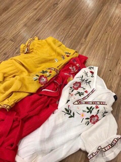 Ảnh thật đầm thêu đuôi cá