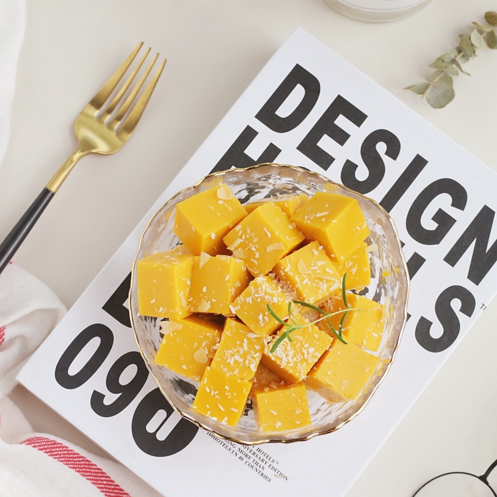 Tô Thủy Tinh TAMUSHOP92 Bát Thủy Tinh Cao Cấp To Đựng Chè Salad Viền Vàng BT001