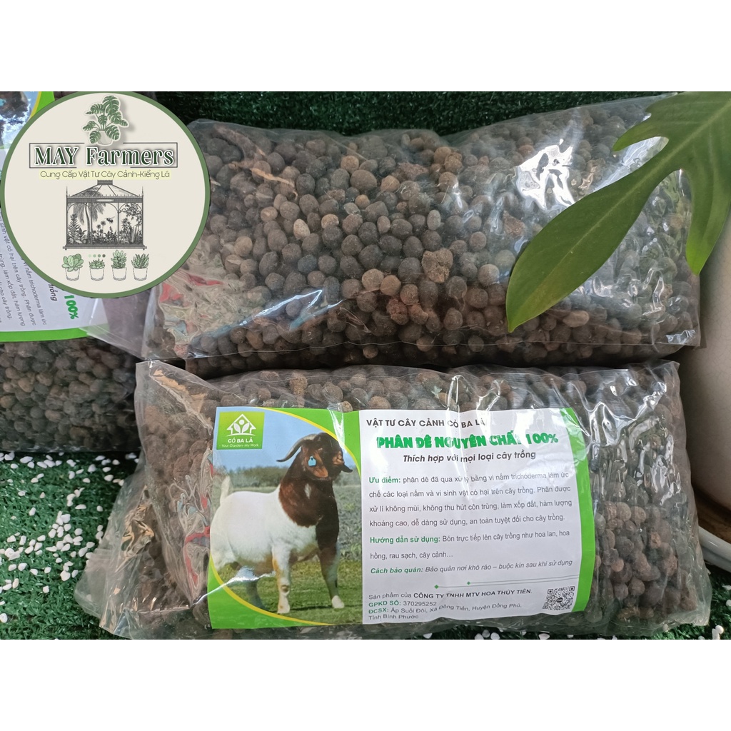 Phân Dê Nguyên Chất Đã Qua Xử Lý Men Trichoderma Túi 1KG