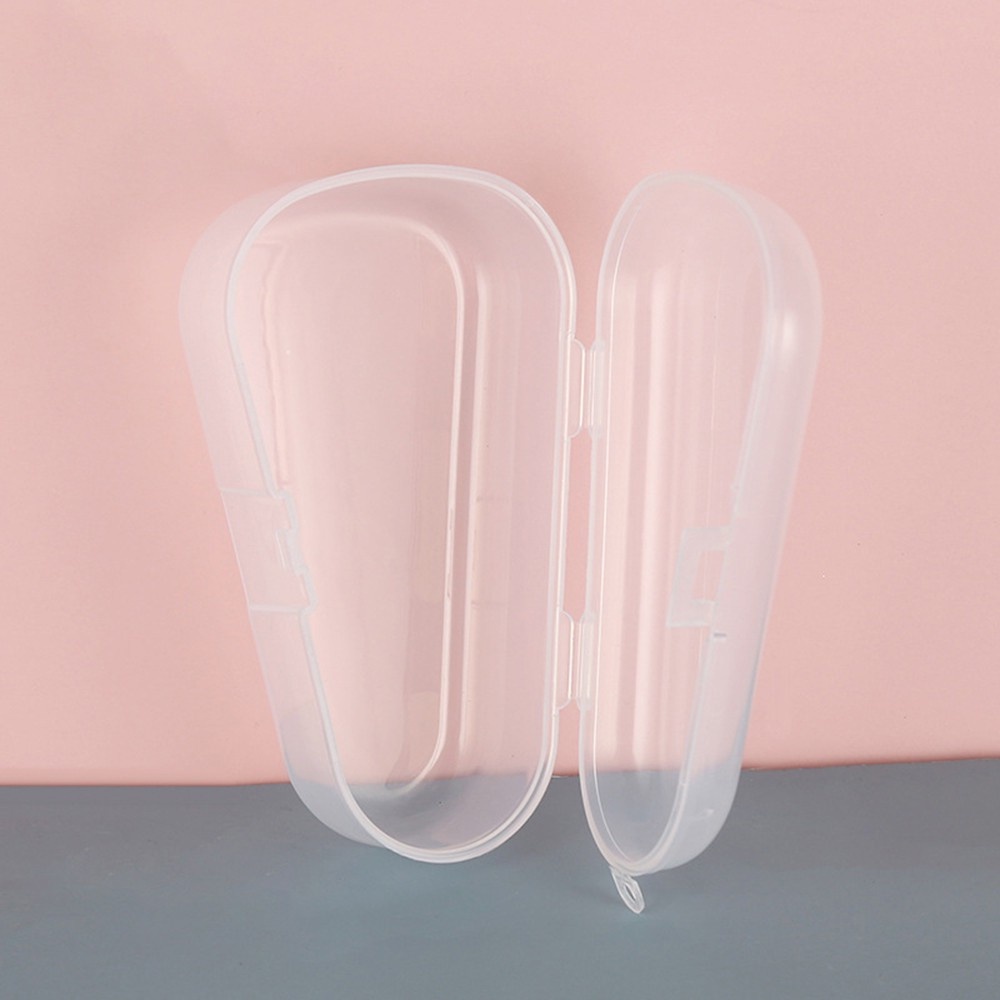 [FREESHIP] Hộp Đựng Đồ Gặm Nướu Hình Tam Giác Bằng Nhựa Pp Trong Suốt Cho Bé