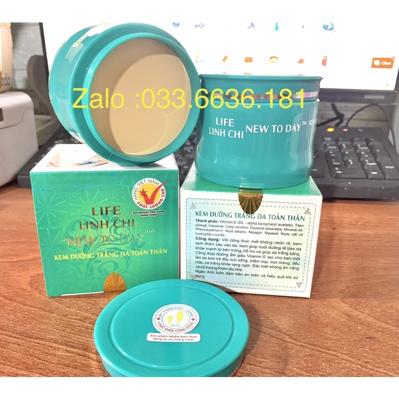 kem Linh chi new to day trắng da toàn thân body hủ 90g ( chuẩn hàng ) | BigBuy360 - bigbuy360.vn