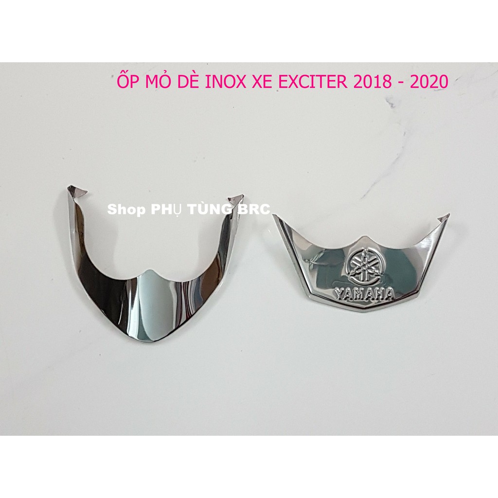 Bộ ốp mỏ dè INOX trước, sau xe EXCITER 150 đời 2018 - 2020