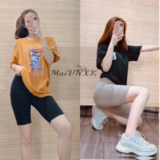 Quần biker thun gân