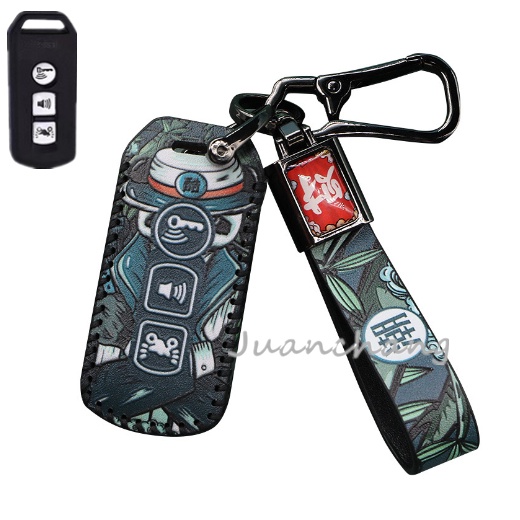 Bao Da Bảo Vệ Chìa Khóa Xe Máy 3 Nút Bấm Chuyên Dụng Cho Honda X ADV SH 300 150 125 Forza 300 PCX 125 150 PCX150 2018