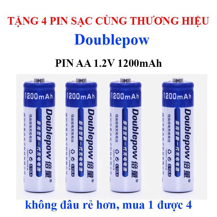 Bộ sạc pin 2AA / 3AAA – Tặng 4 cục pin sạc
