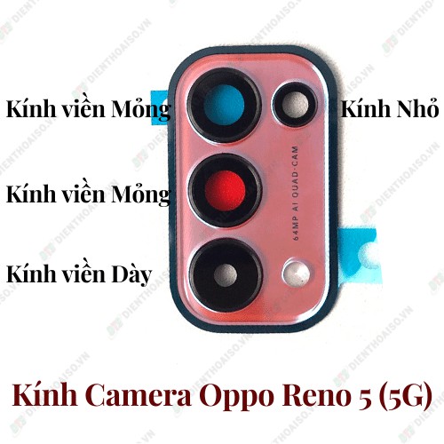 Kính và chụp camera oppo reno 5 5g có 3 màu xanh ,cam, đen