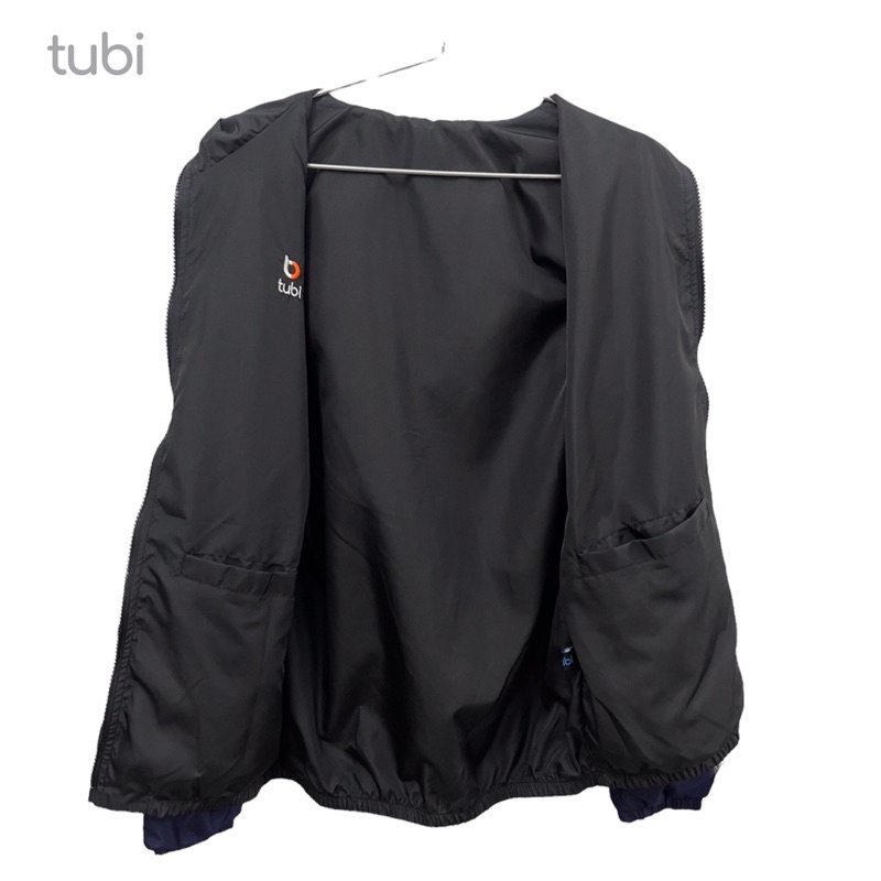 Áo khoác tubi 4 túi Nón Liền Màu Xanh Đen