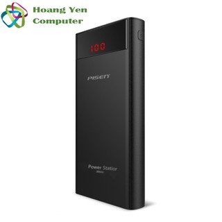 Sạc Dự Phòng 20000Mah Pisen TS-D214 Power Station Màn Hình Led, 2 Cổng INPUT - BH 1 Năm