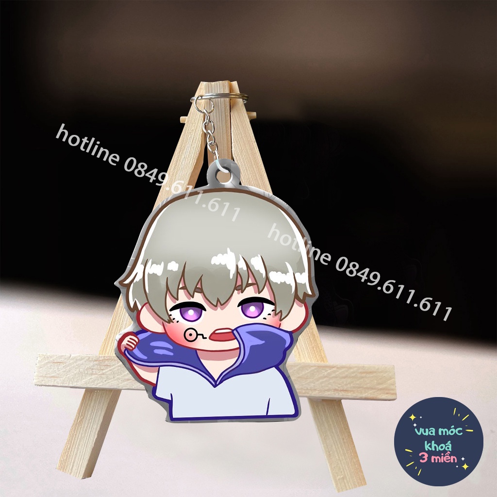 Móc khóa anime Jujutsu Kaisen chú thuật hồi chiến in hình nhân vật Toge Inumaki