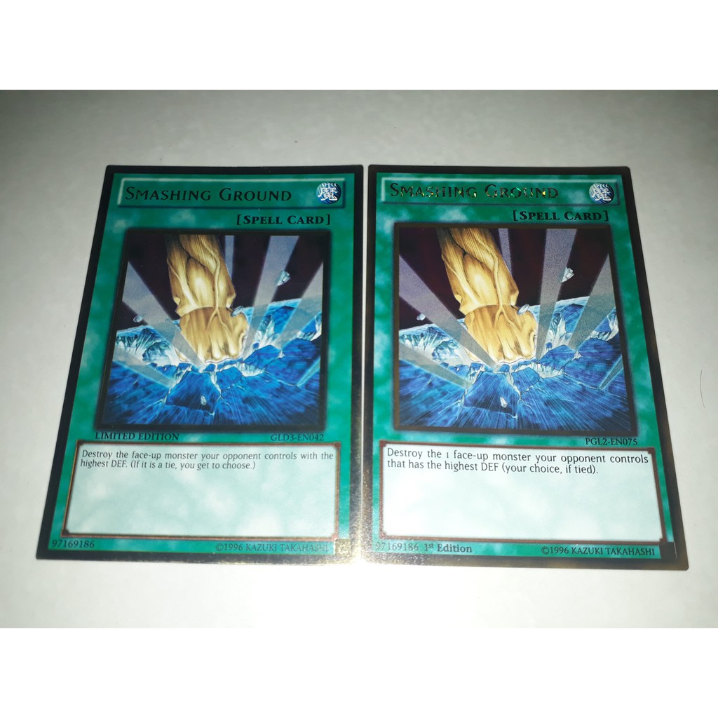 Smashing Ground bản Gold rare (GLD3-EN042 và PGL2-EN075)