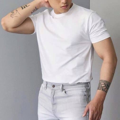 Áo phông thun trơn nam Cổ Tròn VN Xuất Khẩu, Áo Thun Trắng Cotton Dày Mịn VNXK | BigBuy360 - bigbuy360.vn