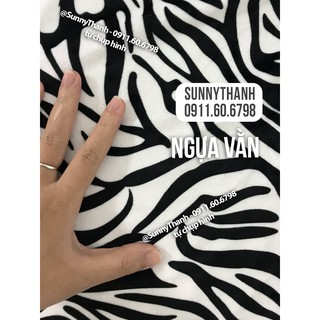 1m Vải bò sữa ngựa vằn da beo da hổ hươu cao cổ may túi, áo hoodie vải mền mịn dày dặn SunnyThanh CN2