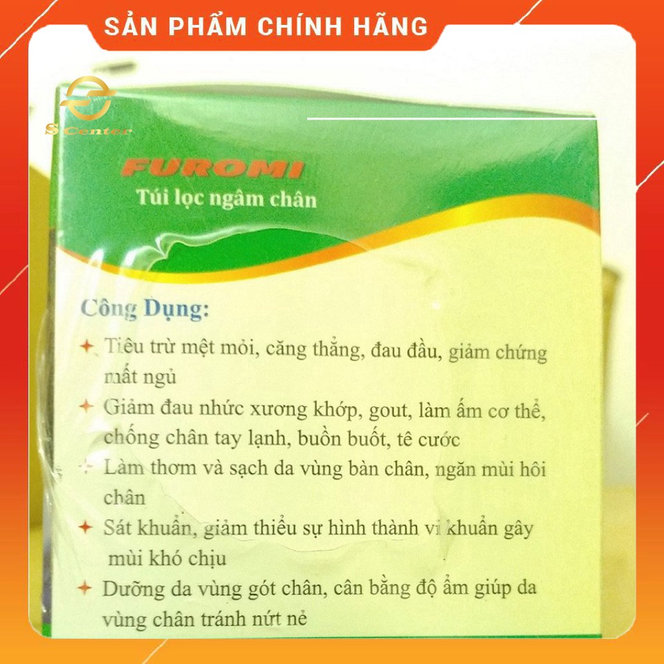 [HCM] Túi lọc thảo dược ngâm chân Furomi - S2S - hộp 20 túi - dành cho người đau xương khớp, gút, đau đầu, mất ngủ | BigBuy360 - bigbuy360.vn