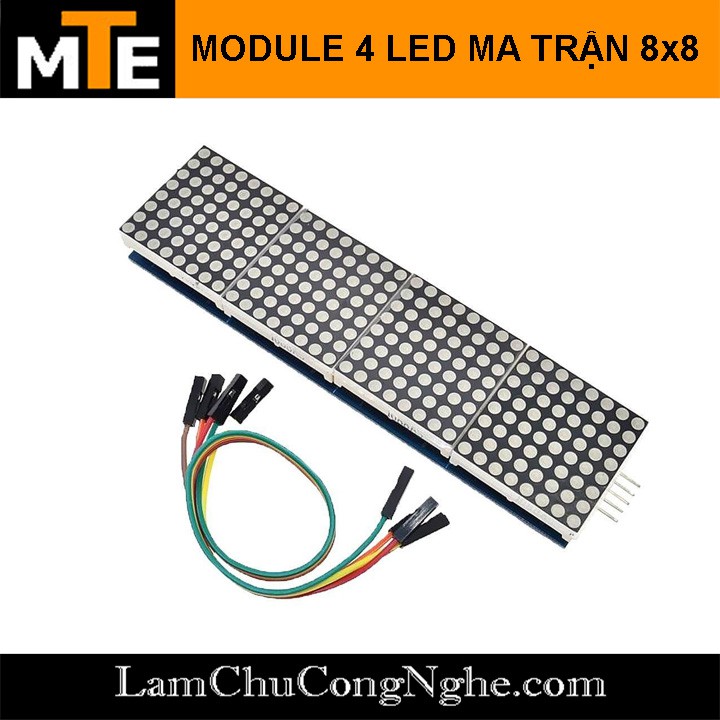 Mạch hiển thị led ma trận dùng MAX7219 - Module led matrix 8*32 LED màu đỏ, xanh