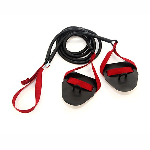 Dây kéo có tay quạt trên cạn kháng lực bơi lội NZCORDZ Strechcordz With Paddles S101