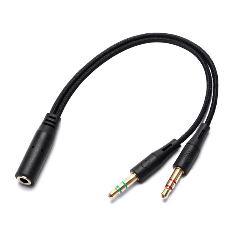 Dây cáp chữ Y chia hai cổng tai nghe AUX 3.5mm