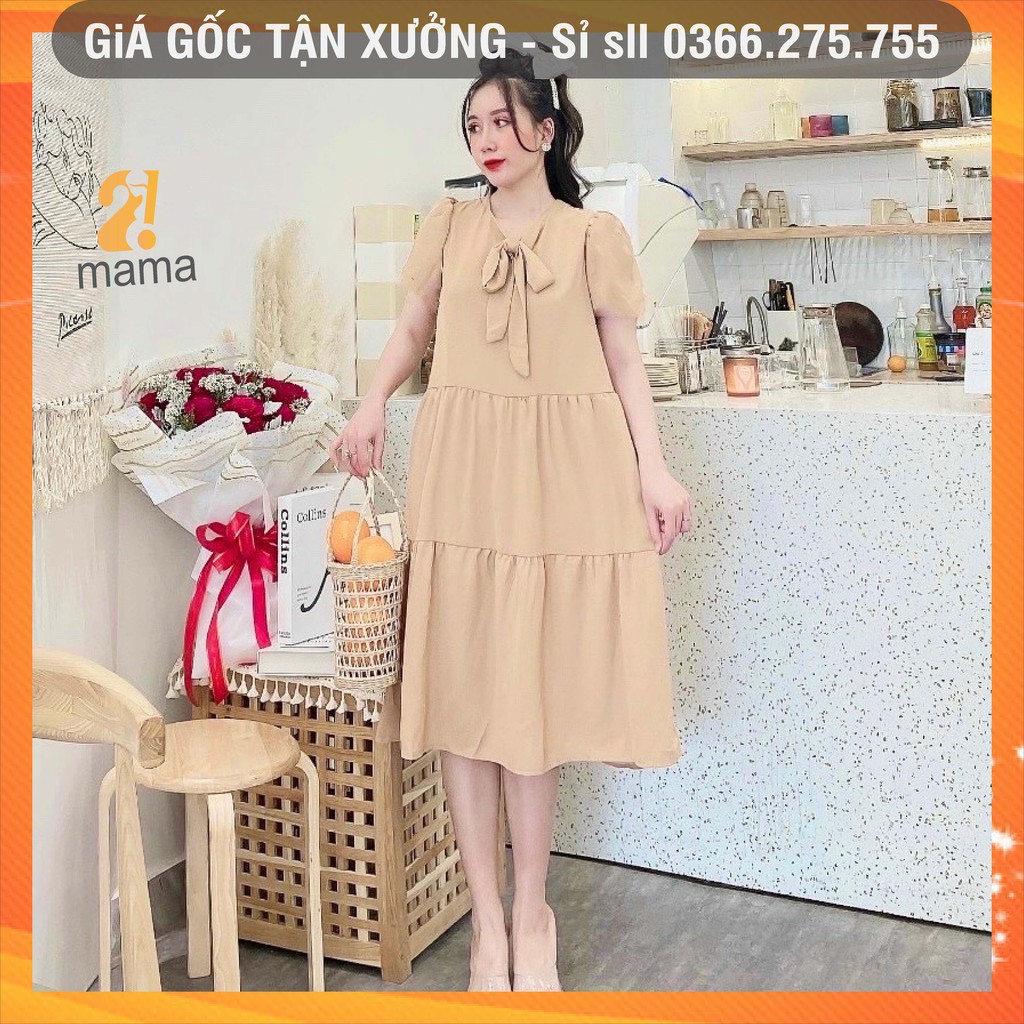 Váy bầu thiết kế công sở suông xinh đẹp giá rẻ mùa hè - V40