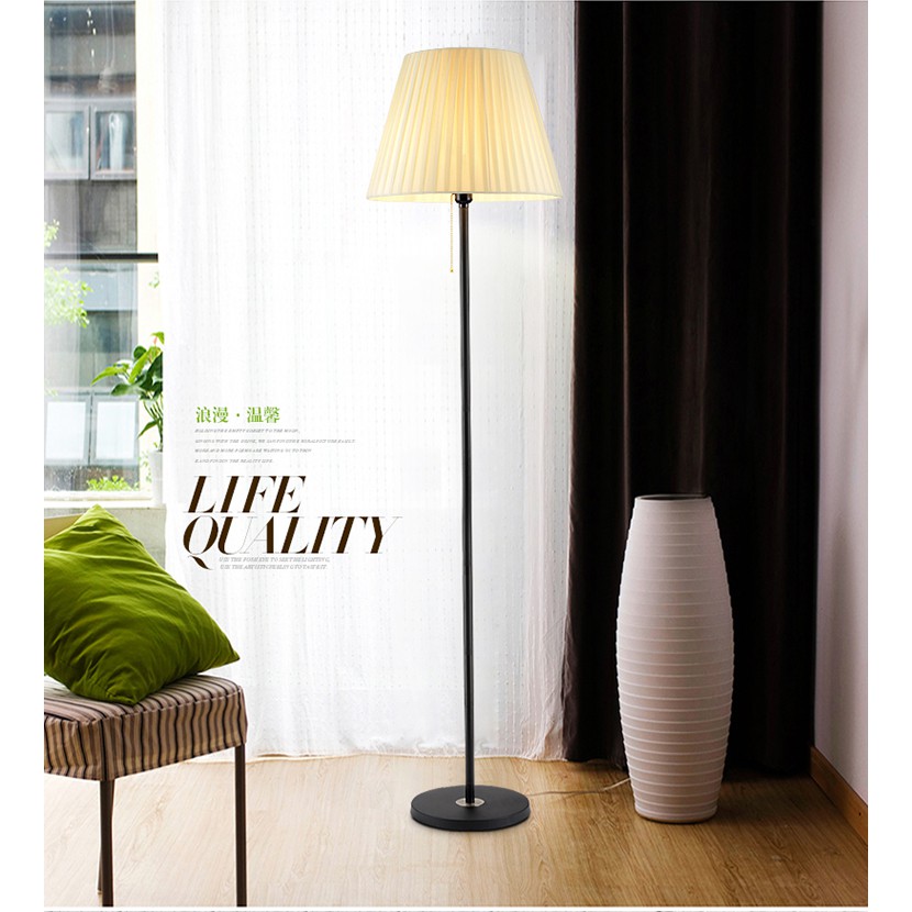 Đèn cây đứng trang trí nội thất phòng khách, phòng ngủ phong cách Châu Âu, đèn LED 6W công tác ở chao đèn