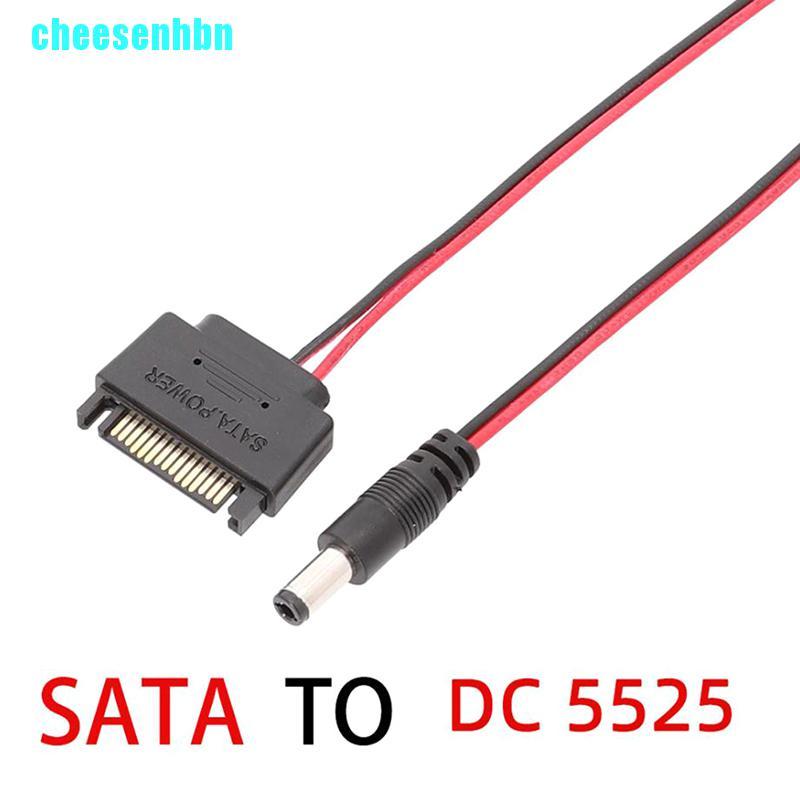 1 Cáp Nguồn Sata Sang Dc 5.5x2.5mm 12v