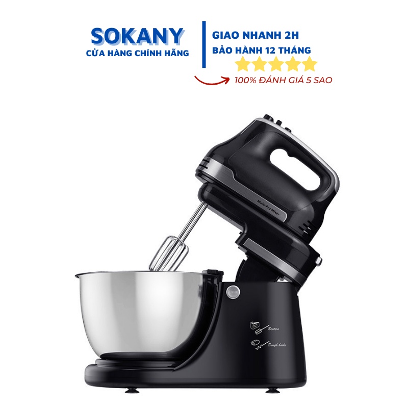 Máy đánh trứng , nhào bột SOKANY 4.2 LÍT - 800W ( Bảo hành 12 tháng )