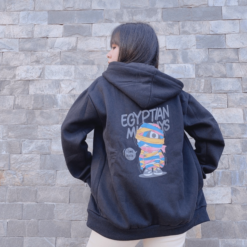 ÁO KHOÁC NỈ NGOẠI NỮ FORM RỘNG PHỐI NÓN TP [NewUnisex]