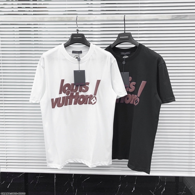 Áo phông nam LV in hình gấu Dập Nổi - Áo phông nam cao cấp SPF