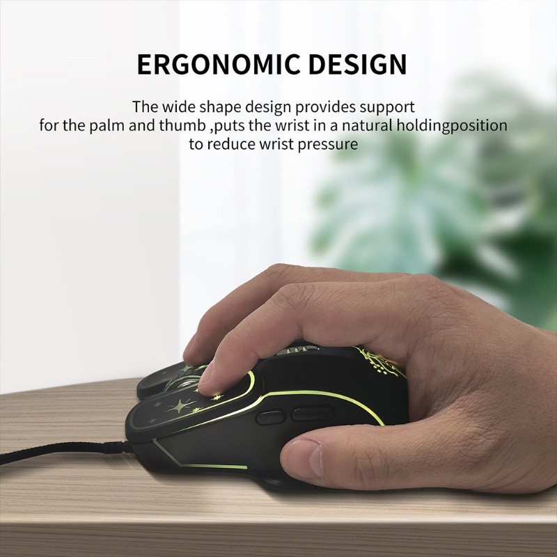 Chuột Quang Có Dây 7200DPI btsg Dùng Để Chơi Game