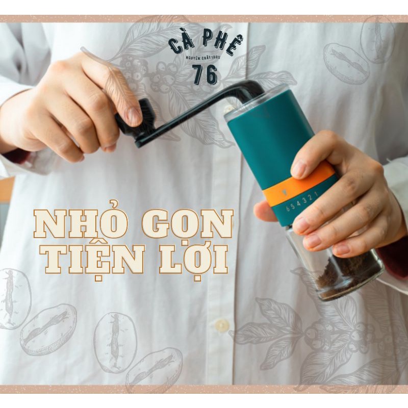 Máy Xay Cà phê Cầm Tay Cà phê nguyên chất dành cho gia đình tiện lợi