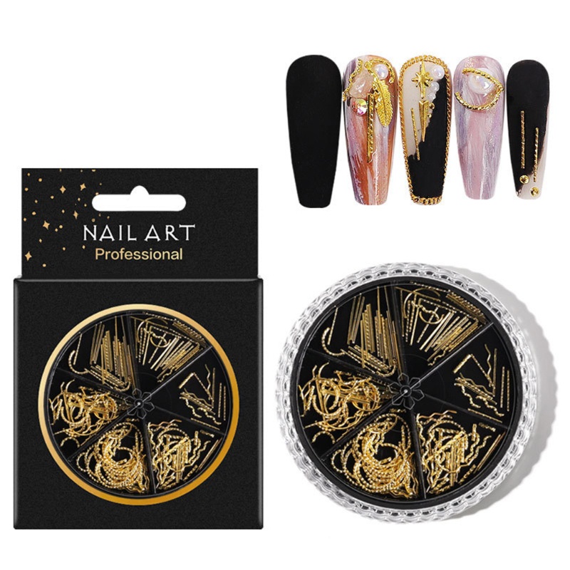 Hộp Đá 3D Lấp Lánh Trang Trí Móng Tay Nghệ Thuật