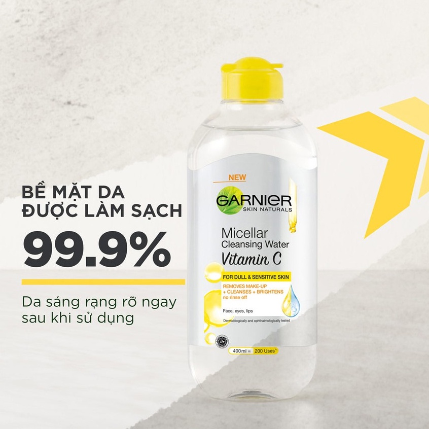 Nước Tẩy Trang Garnier Sáng Da Vitamin C