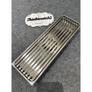 Phễu thoát sàn loại dài mẫu mới nhất inox304,10x30cm ,10x60cm,10x90cm phi 60