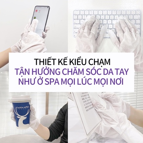 Mặt nạ dưỡng da tay LANBENA Vitamin C làm trắng chống lão hóa tay dưỡng ẩm chống nếp nhăn mặt nạ ủ tay 40g