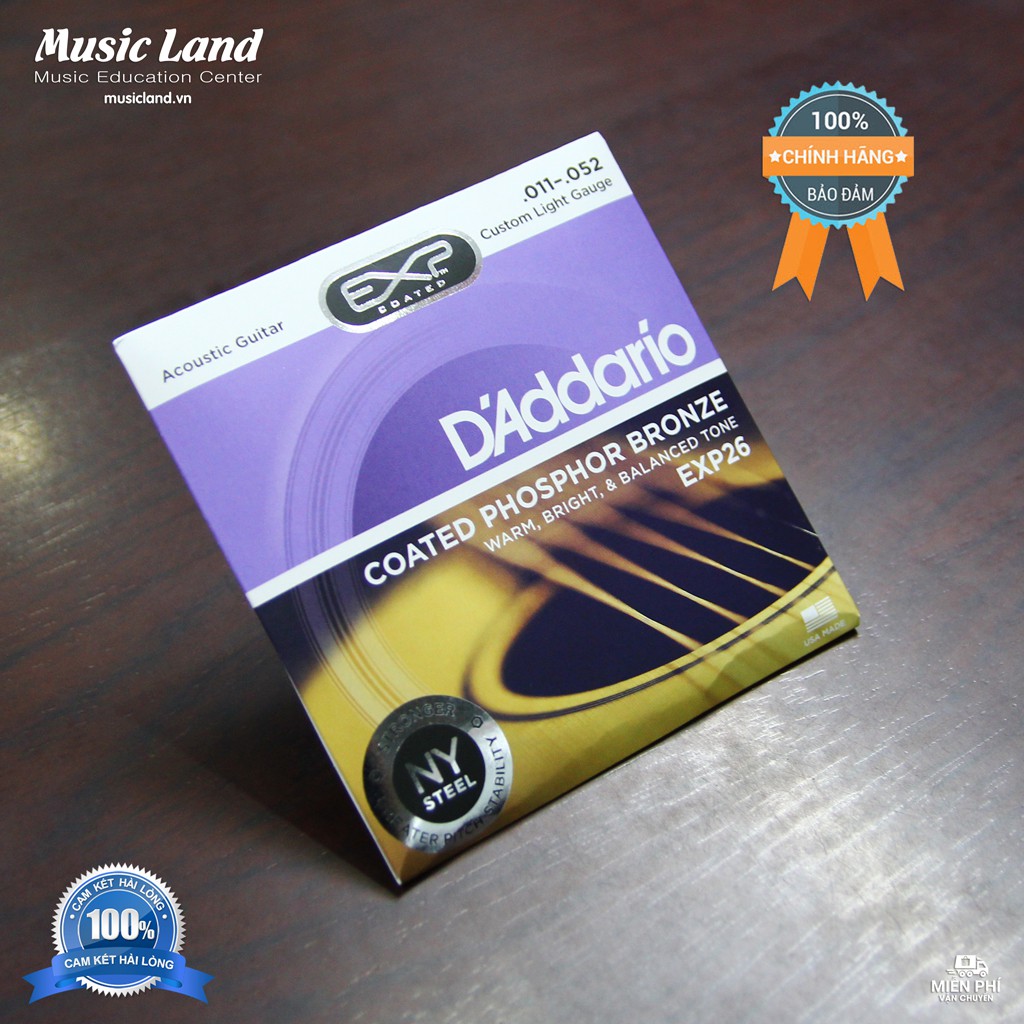 Dây đàn Guitar Acoustic D'Addario EXP26