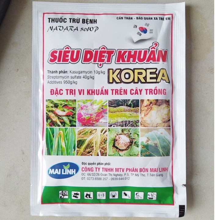 Thuốc Trừ Bệnh Siêu Sạch Khuẩn gói 25g, Diệt Khuẩn Trên Cây Trồng