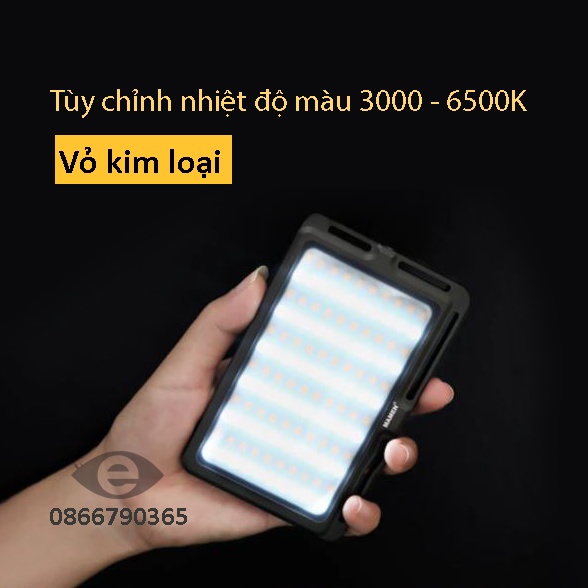 Đèn led MAMEN 120b tùy chỉnh nhiệt độ màu 3000-6500K (vỏ kim loại)