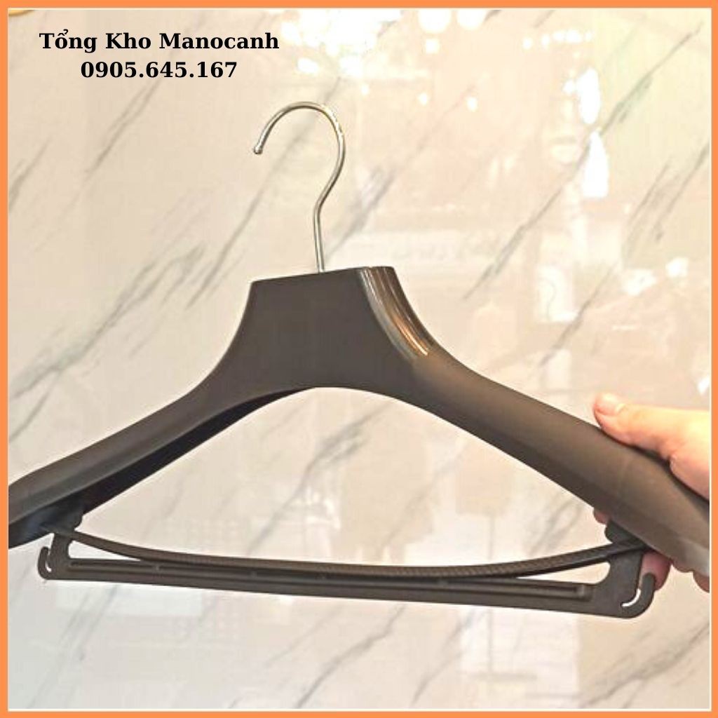 Móc Treo Vét Nam Có Ngáng Vai To Nhựa Đen