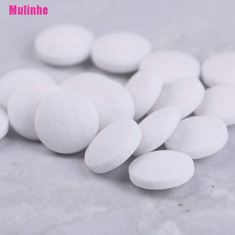 [Mulinhe] Naphthalene balls Vải Lót Toilet Màu Trắng Tuyết