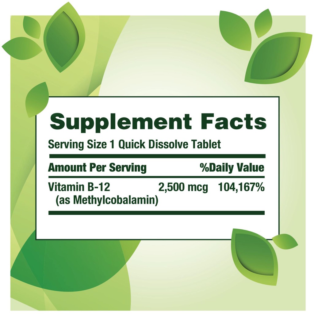Viên uống bổ sung Vitamin B12 Nature's Bounty 2500 mcg - Hộp 300 viên | BigBuy360 - bigbuy360.vn