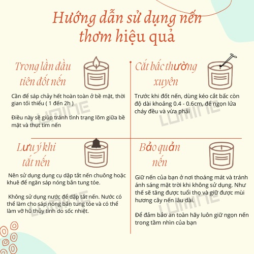 Nến Thơm Phòng Tinh Dầu Thiên Nhiên Cao Cấp Không Khói Khử Mùi Phòng Sang Trọng Trang Trí Nhà Cửa Và Quà Tặng