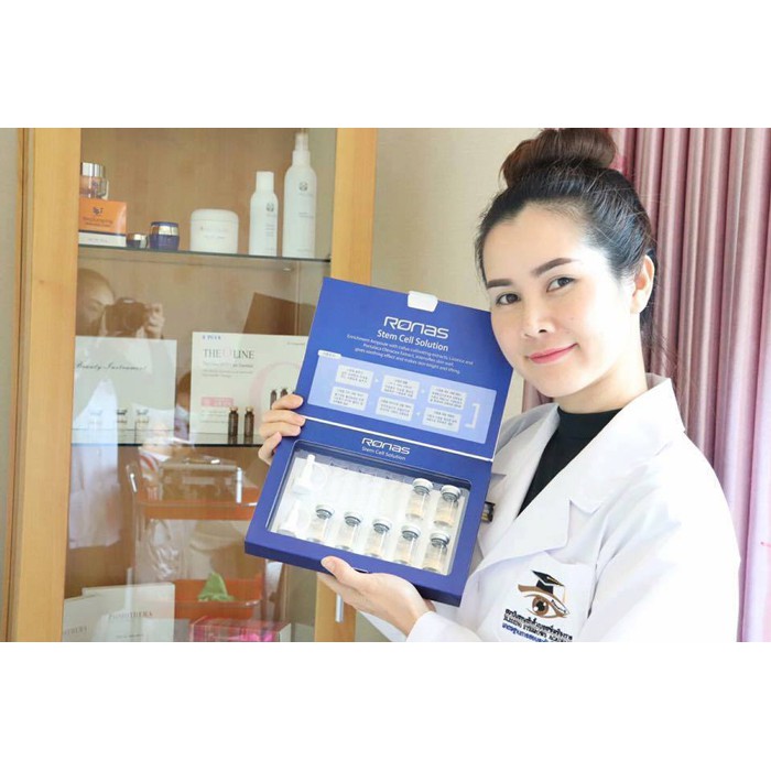 Tế Bào Gốc Ronas Stem Cell Solution  - Sau Lăn kim - Phi kim - Peel Da - Mờ Sẹo - Thâm - Làm Trắng Da- Căng mịn