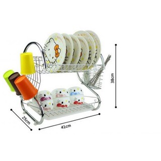 Giá úp bát 2 tầng inox tiện lợi (BÁN BUÔN GIÁ RẺ)