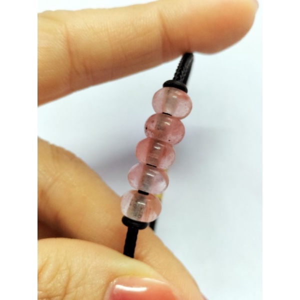 Vòng tay đồng điếu ngũ phúc màu hồng cho mệnh hỏa thổ may mắn tài lộc kích hoạt tài vận