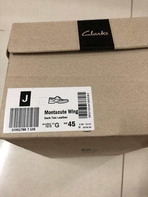 Giày Clark nhập từ Mỹ - Size UK 10 1/2 - Da bò thật sales off