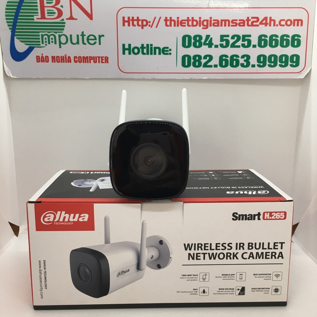 Camera IPC Thân 1230DT-STW 2.0MP đàm thoại 2 chiều, kết nối WIFI, thích hợp lắp ngoài trời bảo hành 24 tháng