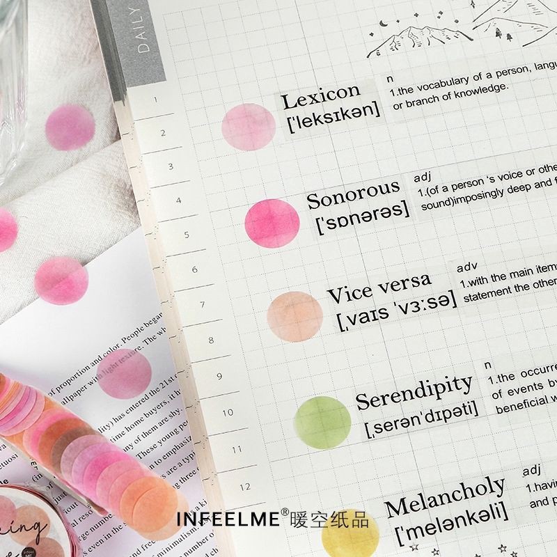 Washi tape chấm tròn Infeel me - MS34