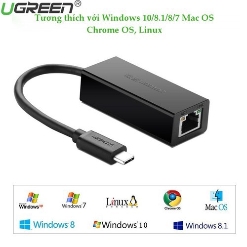 Cáp Chuyển USB Type C Sang Lan UGREEN 30287 - Hàng Chính Hãng